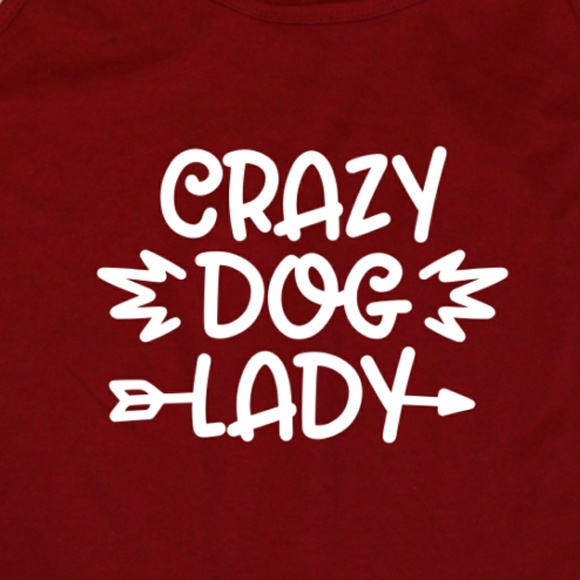 Crazy Dog Lady Racerback Tank Top - for pup moms - Picture 2 of 3